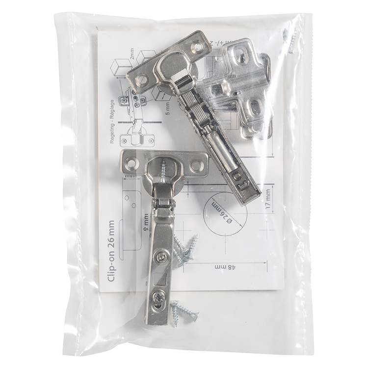 Mack 1071150 - 2 inboorsch. clip on soft cl. 26mm 110° opliggende deur | 5 stuks