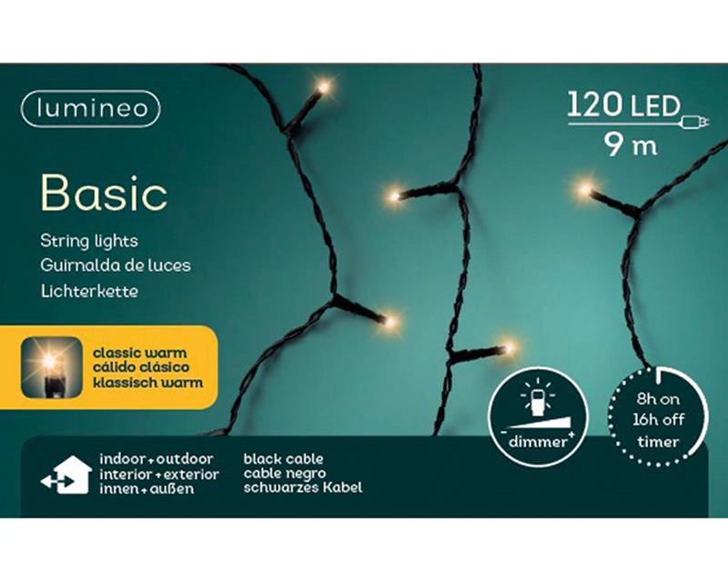 Lumineo luces navideñas basic 120l classicwarm