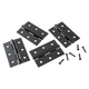 Mack 1071170 - 4 cerniere pesanti nere h 76 x l 50 mm | 5 pezzi