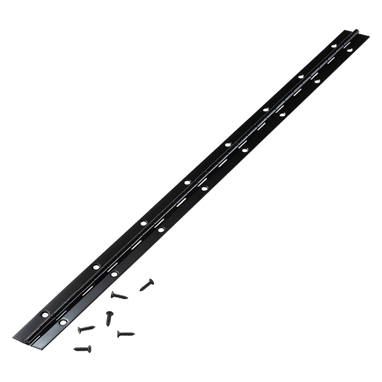 Mack 1071201 - cerniera per pianoforte nera l 48 cm x 28 mm | 6 pezzi