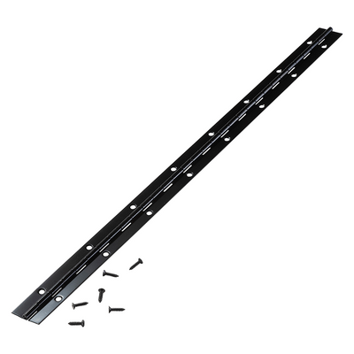 Mack 1071201 - cerniera per pianoforte nera l 48 cm x 28 mm | 6 pezzi