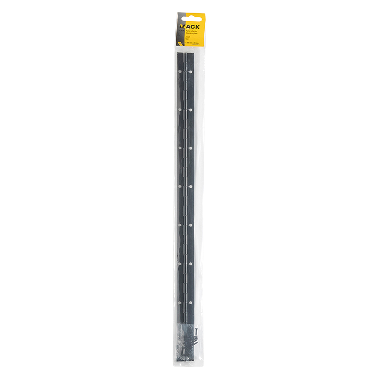 Mack 1071201 - cerniera per pianoforte nera l 48 cm x 28 mm | 6 pezzi