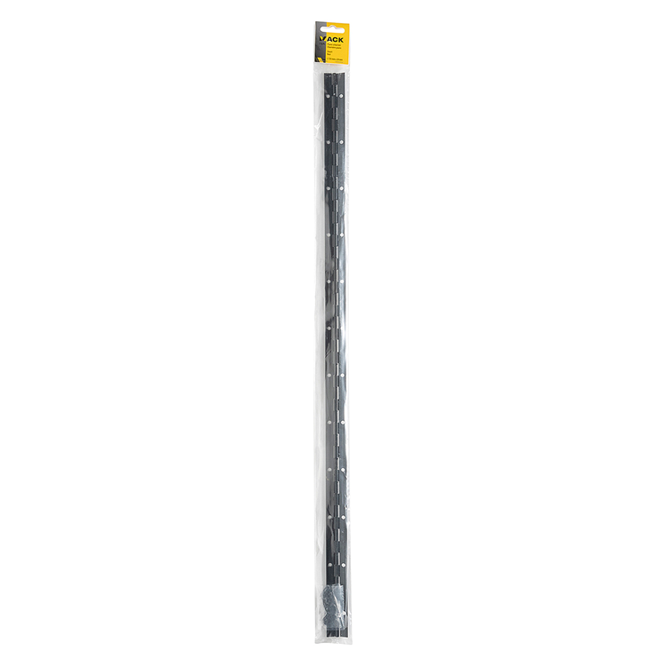 Mack 1071202 - cerniera per pianoforte nera l 72 cm x 28 mm | 6 pezzi