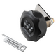Mack 1071219 - brievenkast cijferslot zwart rond | 3 stuks