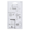 Mack 1071219 - brievenkast cijferslot zwart rond | 3 stuks