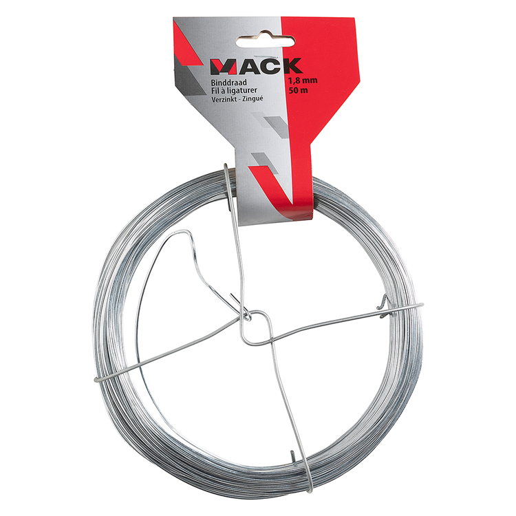 Mack 1072133 - binddraad verzinkt 1,8mm 50m type 12 | 5 stuks