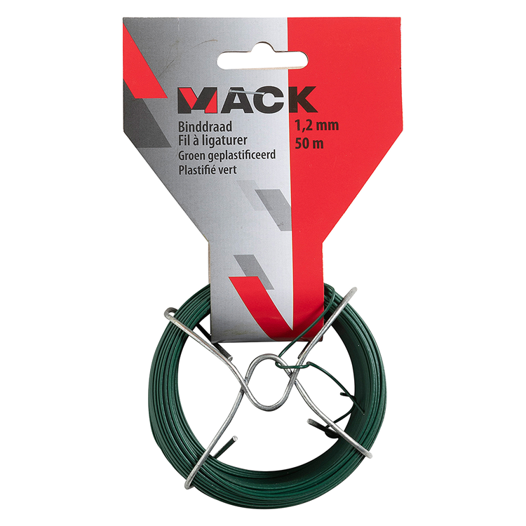 Mack 1072130 - binddraad groen geplast. 1,2mm 50m type 2 7 | 5 stuks