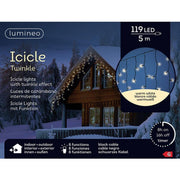 Lumineo icicle lighting 5m 119LED w.white - afbeelding 1