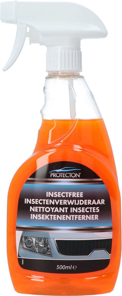 Protecton insect remover - quickly removes insects, dirt, sap oil - for car windows, headlights, chrome, plastic painted surfaces - 500ml