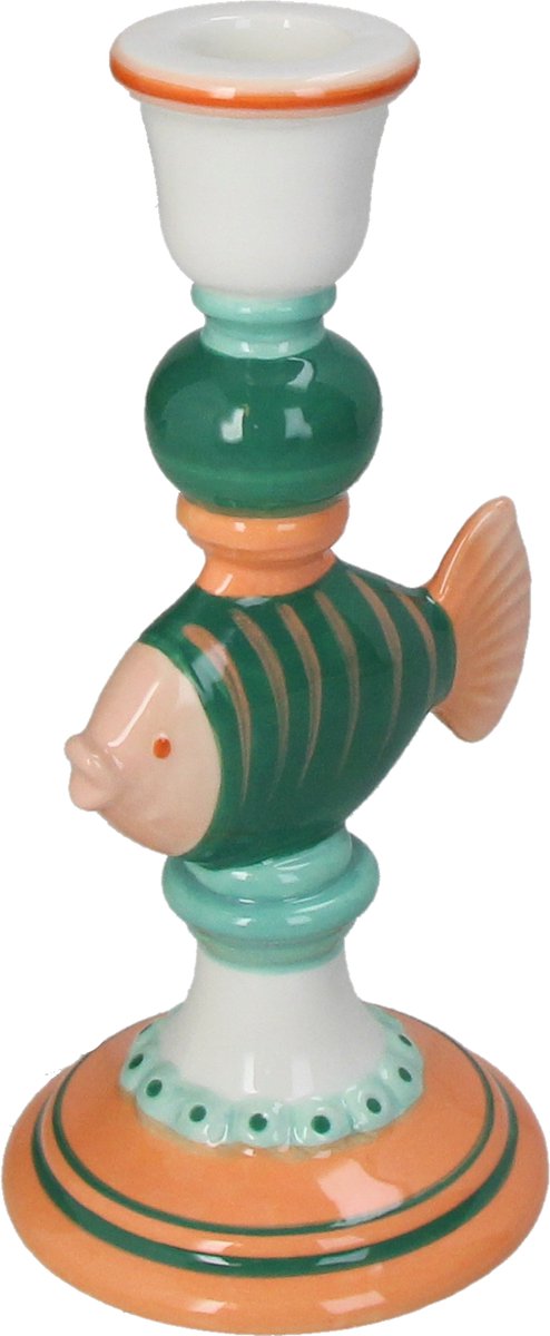 Collezione hd candeliere pesce terracotta 10,4x9,3x20,5cm
