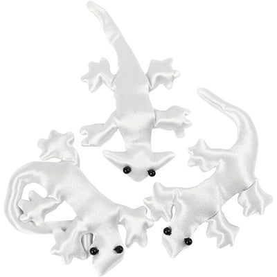 Creativ company textil espeluznante, tamaño 10-14 cm, blanco, 3 piezas 1 caja