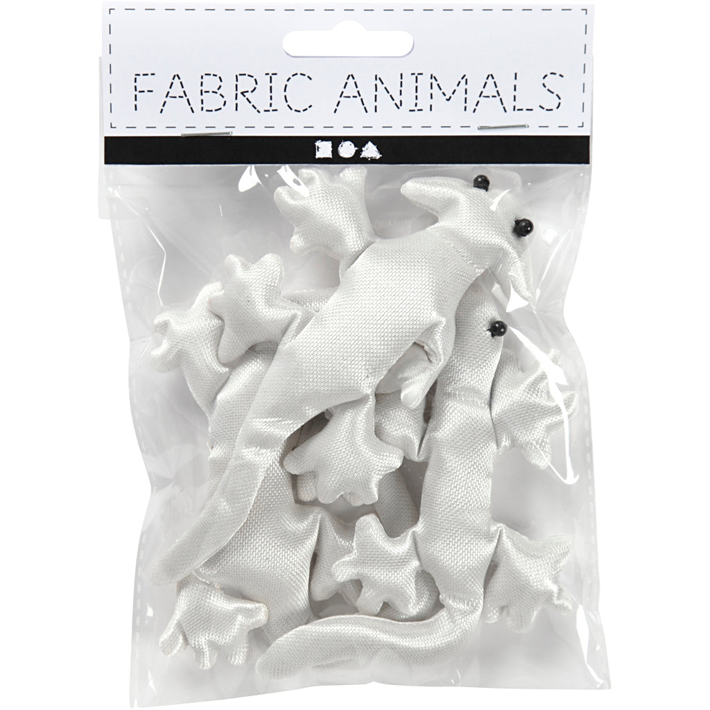 Creativ company creepy-crawly textile, size 10-14 cm, white, 3 pieces 1 box