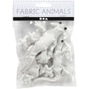 Creativ company textil espeluznante, tamaño 10-14 cm, blanco, 3 piezas 1 caja