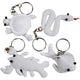Creativ company https: www.cchobby.nl figuren-van-textiel-met-sleutelhanger-afm-4-8-cm-wit-4-stuk-1-doos