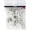 Creativ company https: www.cchobby.nl figuren-van-textiel-met-sleutelhanger-afm-4-8-cm-wit-4-stuk-1-doos