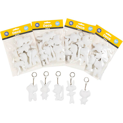 Creative Company Figures of Textile with Key Ring, 25st.