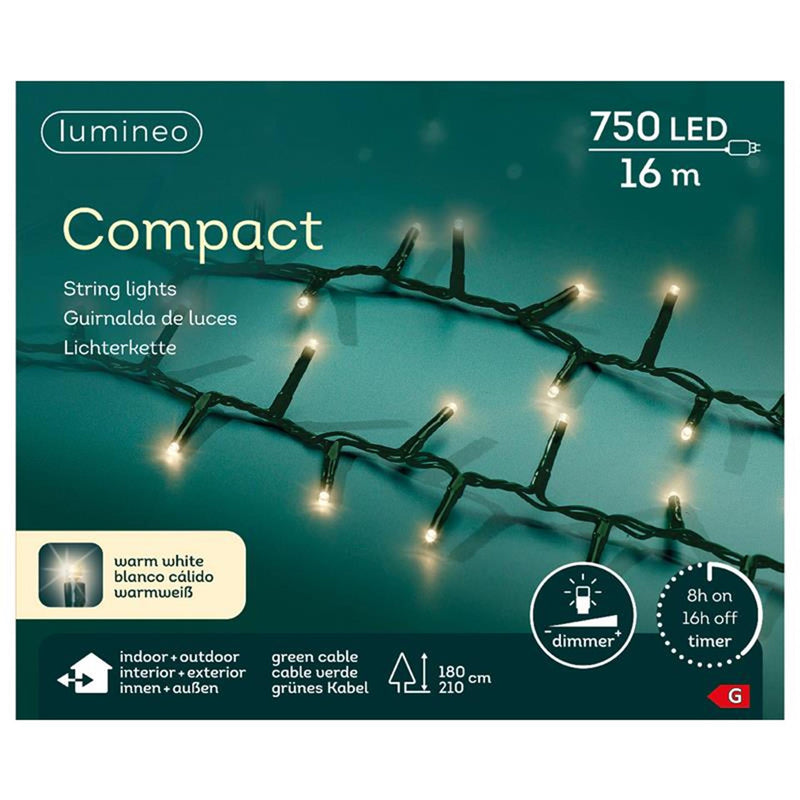Luci compatte Lumineo LED 16m 750LED
