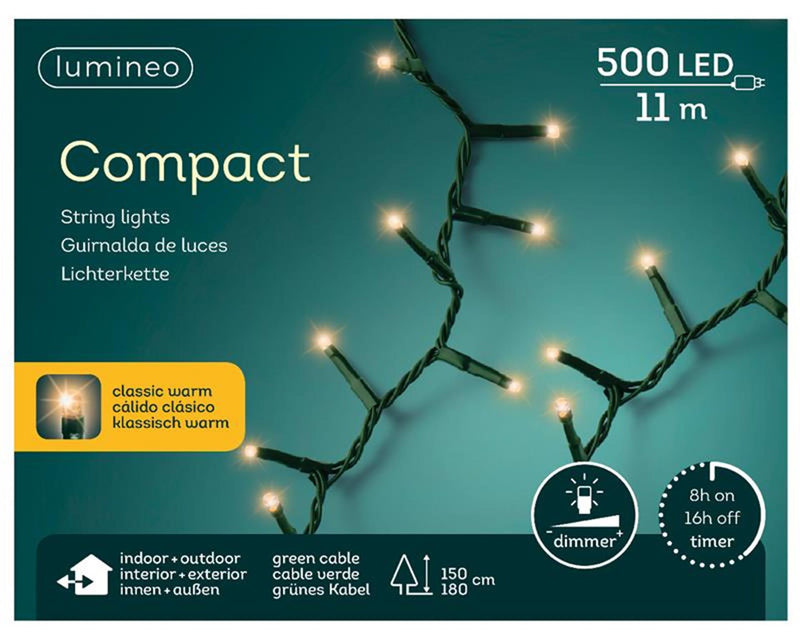 Lumineo kerstverlichting compact 500l classicwar