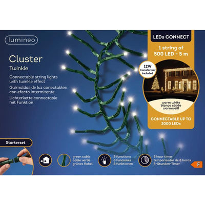 Lumineo LED's connect cluster start blanco cálido 5m