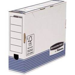 Transfer archive box fellowes prima 26.5x8.5x32.7cm blue