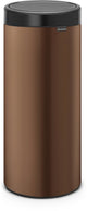Brabantia touch bin prullenbak - 30 liter - warm bronze matt black deksel