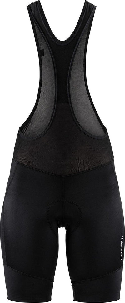 Craft core essence culotte con tirantes con culotte ciclista para mujer - negro - plateado