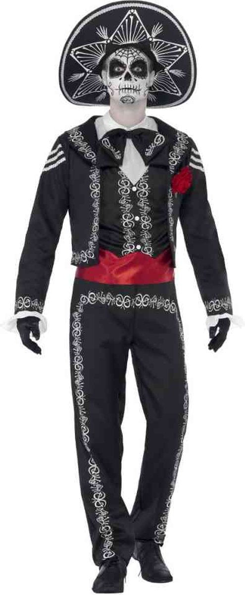 Smiffys disfraz mexicano hombre dia de muertos - talla s