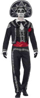 Smiffys disfraz mexicano hombre dia de muertos - talla s