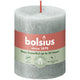 Vela pilar rústica Bolsius verde jade ø68x80 mm 30 horas (4 piezas)