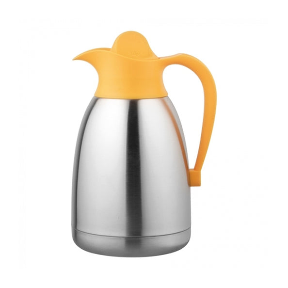 Cater-profi isoleerkan rvs met gele schroefdop 1,5l