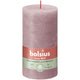 Bolsius rustic pillar candle ash rose ø68x130 mm 60 hours (4 pieces)