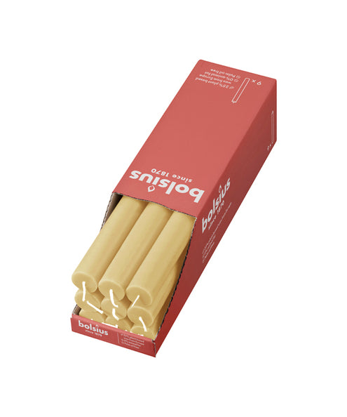 Bolsius rustic table candle oat beige ø23x270 mm 13 hours (9 pieces)