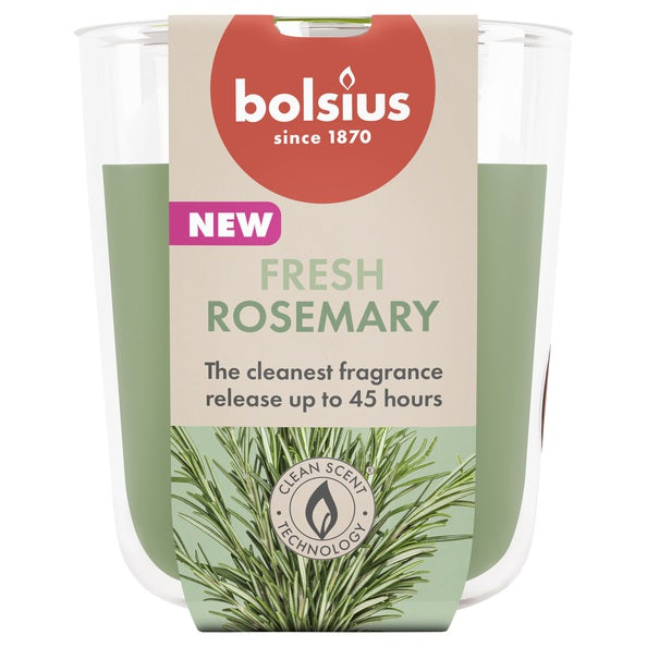 Bolsius vaso perfumado true aromas romero ø85x97 mm 45 horas (4 piezas)