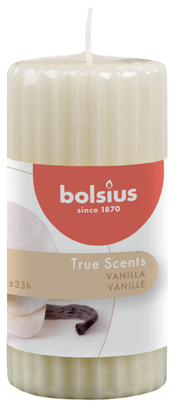 Bolsius pillar true scents vanilla ø58x120 mm 33 hours (6 pieces)