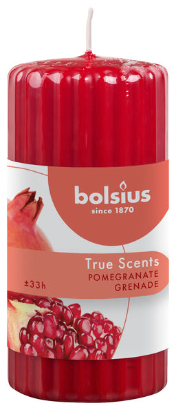 Bolsius Bolsius Candele profumate a coste 6 pezzi 120x58 mm Melograno