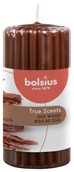 Bolsius colonna veri profumi legno vecchio ø58x120 mm 33 ore (6 pezzi)