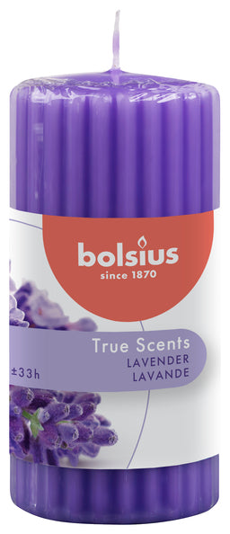 Bolsius pilar verdaderos aromas lavanda ø58x120 mm 33 horas (6 piezas)