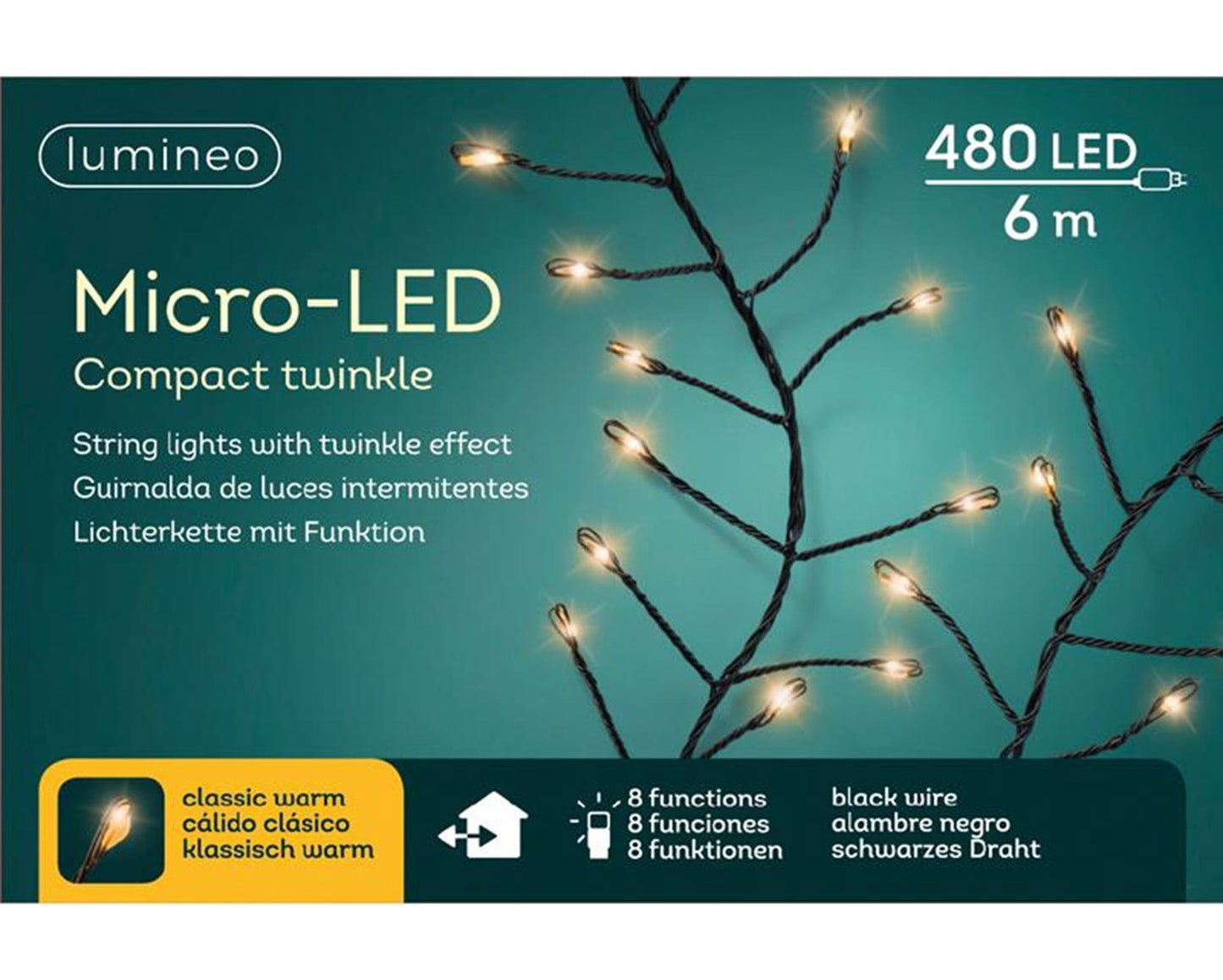 Lumineo micro led compact lights 480l 6m