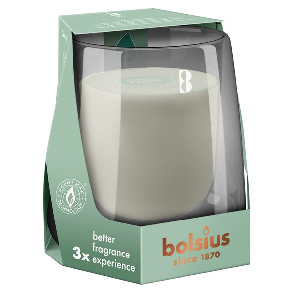 Bolsius starter kit cleanlight cipresso ambra ø86x90 mm 24 ore (4 pezzi)
