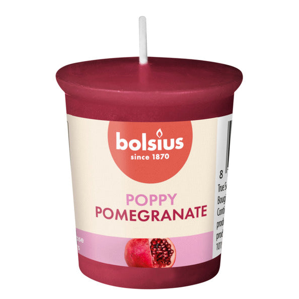 Bolsius votivo redondo aromas verdaderos granada ø45x53 mm 15 horas (24 piezas)