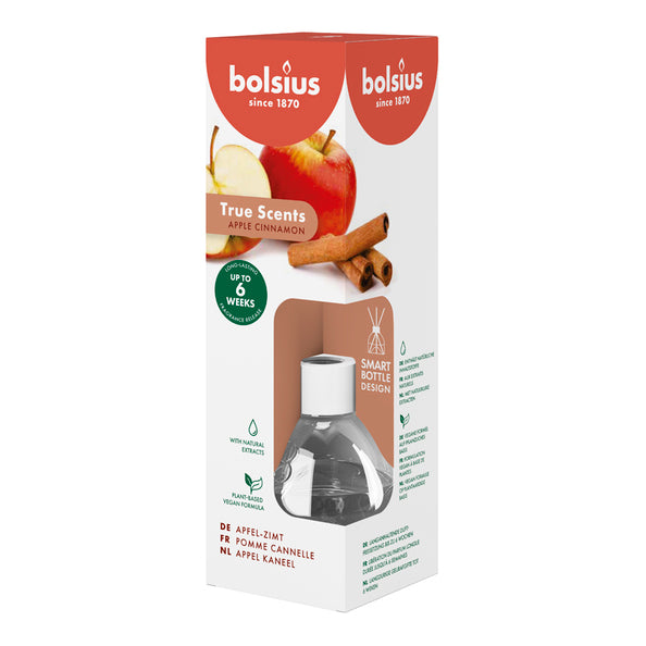 Bolsius aroma diffusers 60 ml true scents apple cinnamon (6 pieces)