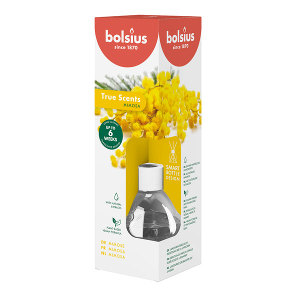 Difusor de aromas Bolsius 60 ml true aromas mimosa (6 piezas)