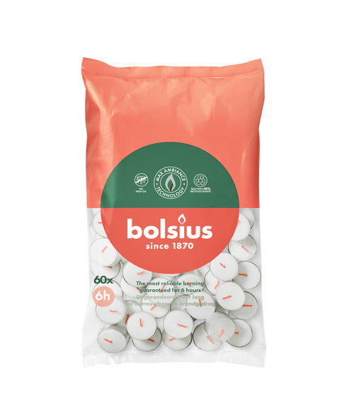 Lumini Bolsius ø38x19 mm 6 ore (6x 60 pezzi)