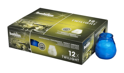Bolsius twilight blue ø96x103.5 mm 70 hours (12 pieces)