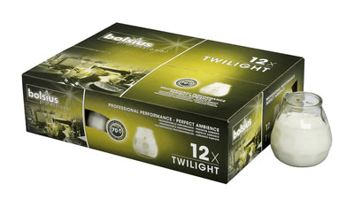 Bolsius twilight transparent (12 pieces)