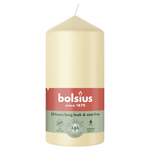 Bolsius pillar candle beige ø58x120 mm 33 hours (6 pieces)
