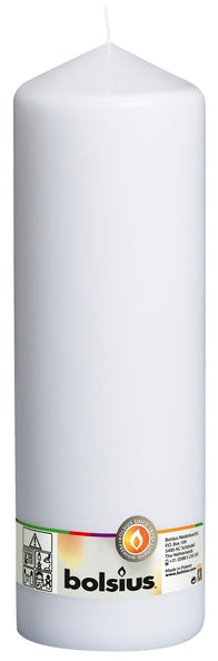Bolsius pillar candle white ø98x300 mm 175 hours (4 pieces)