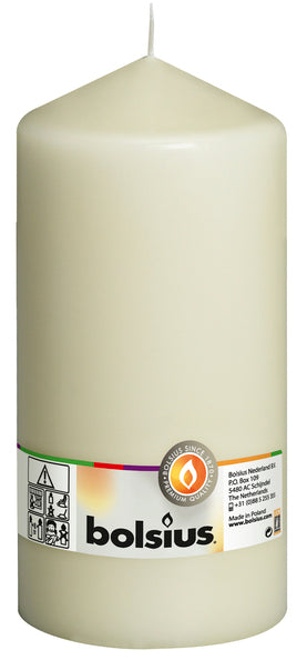 Bolsius pillar candle ivory ø98x200 mm 120 hours (8 pieces)
