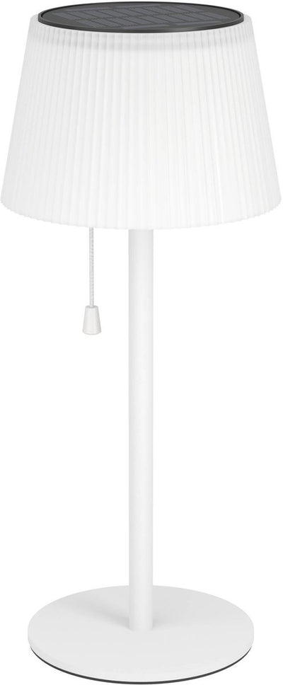 Eglo scordiano table lamp - rechargeable (up to 22 hours of light) - solar - 38 cm - white - wireless - indoor and outdoor - pull switch