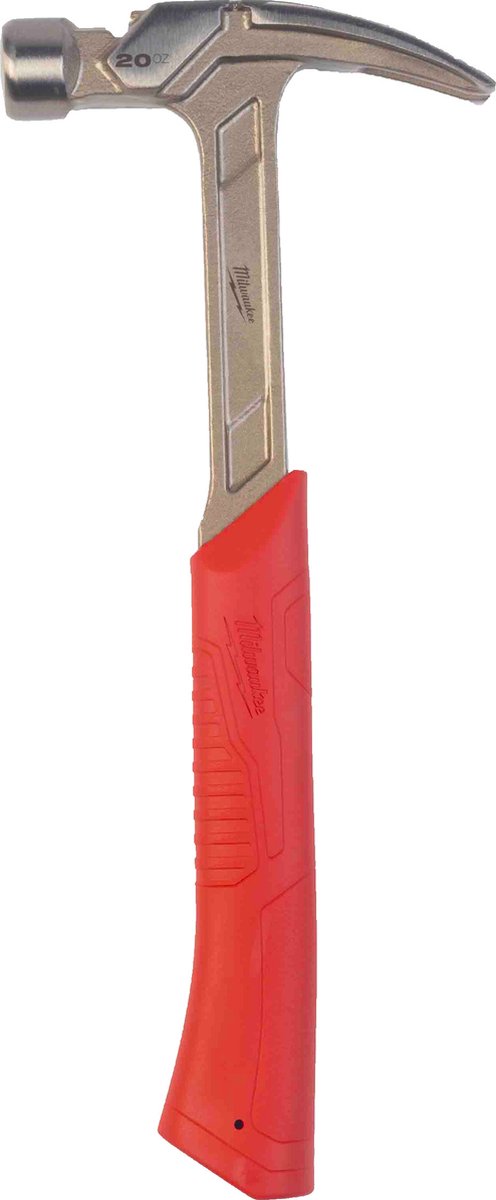 Milwaukee 4932478654 martello da carpentiere shockshield dritto in acciaio martello da carpentiere 20 once 570 g